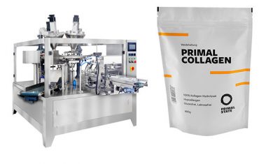 Сыдырмасы бар дой сөмкесіне арналған автоматты ұнтақ орау машинасы